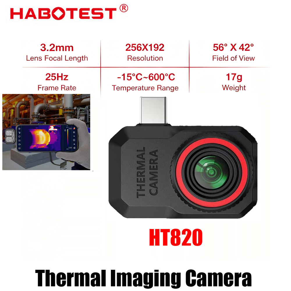 Thermal Imaging Camera 256X192 - Nouvelle caméra thermique HABOTEST HT820 2026