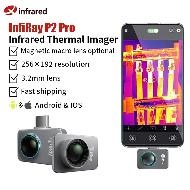 Nf 521 Thermal Imaging Camera - INFIRAY-Caméra Thermique Pro Shrimp pour Téléphone,