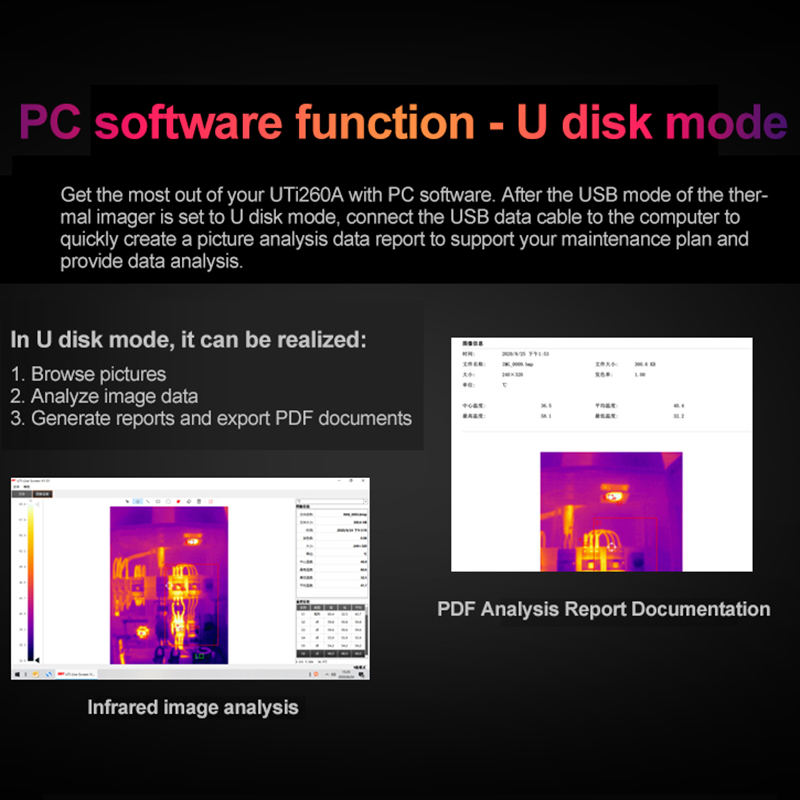 Caméra d'imagerie thermique UN - Thermal Imaging Camera 256X192 avis et prix