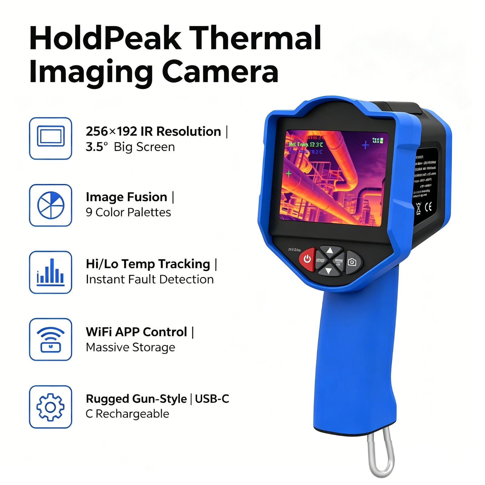 Caméra thermique HoldPeak 256x - Thermal Imaging Camera 256X192 avis et prix